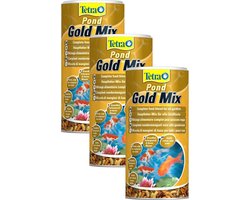 Tetra Pond Gold Mix Goudvissenvoer - Vijvervoer - 3 x 1 l