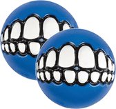 Rogz Grinz Treat Ball Small - Hondenspeelgoed - 2 x Blauw S