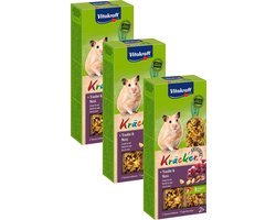 Vitakraft Hamster Kracker - Knaagdiersnack - 3 x Noten