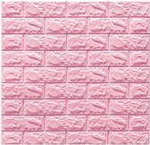 3D Roze Plaktegels - Muurstickers Woonkamer - Tegelstickers Slaapkamer - 3D Wandpanelen - Watervaste Muurdecoratie - Zelfklevend Behang - Per 10 Stuks