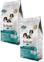 Schesir Small Puppy - Hond - Droogvoer - Monoprotein - 2 x 2 kg
