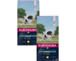 Eukanuba Active Adult Medium Breed Kip - Hondenvoer - 2 x 12 kg