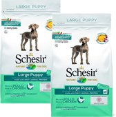 Schesir Large Puppy Kip - Hondenvoer - 2 x 12 kg