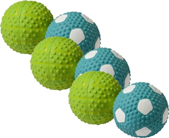 Adori Latex Toy Bal Met Pieper 9.5 cm Assorti