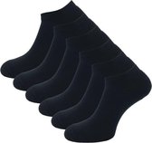 6 paires de chaussettes baskets en éponge - SQOTTON - Zwart - Taille 35-38