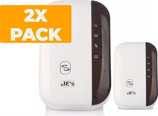 Wifi Versterker JC's + Internet Kabel - 300Mbps - Repeater - Stopcontact -  Draadloos... | bol.com