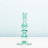 PresentTime Glass Art Rings Kandelaar - Medium/groen