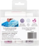 American Crafts Color Pour glitter mix berry