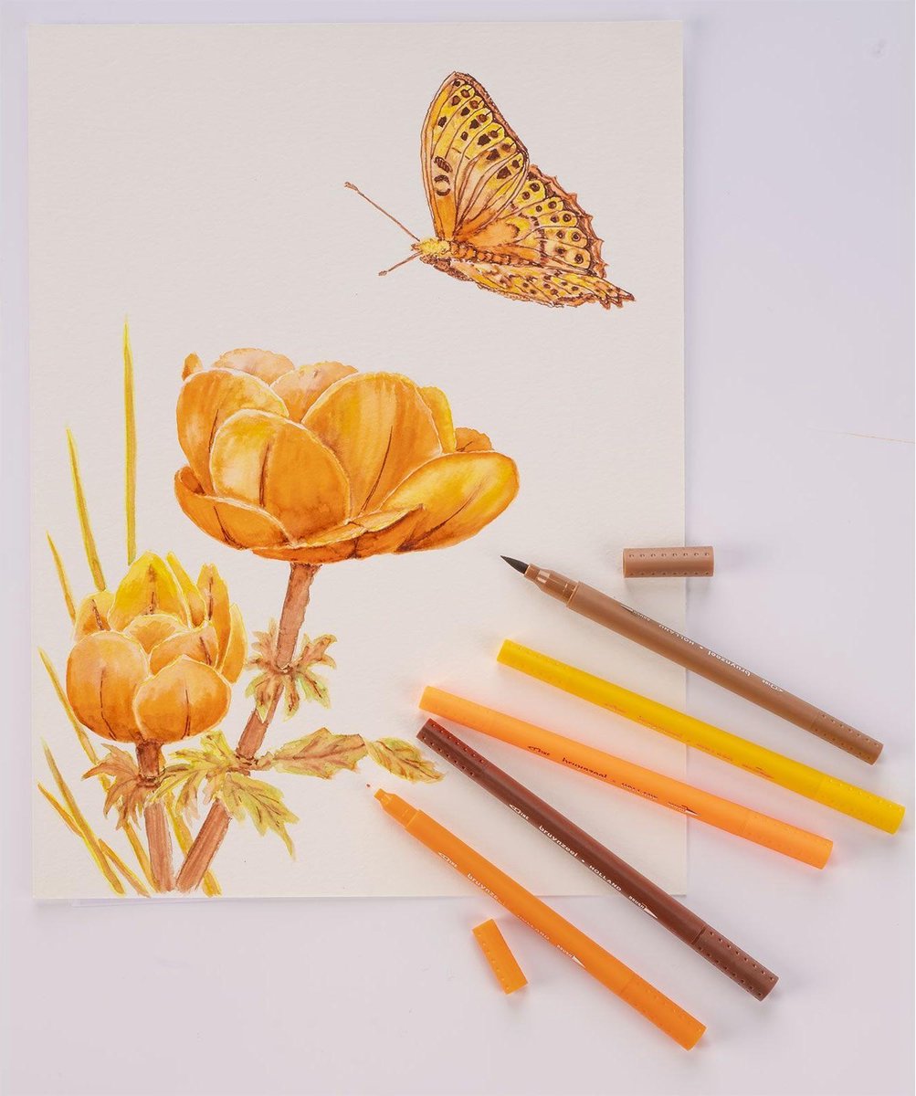 Bruynzeel Creatives Fineliner / Brushpen set 72 kleuren — afbeelding 3