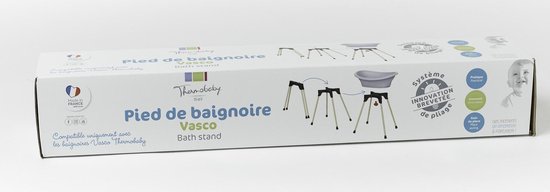 Thermobaby Vasco - baby badje met standaard - lelie wit van Merkloos — afbeelding 5