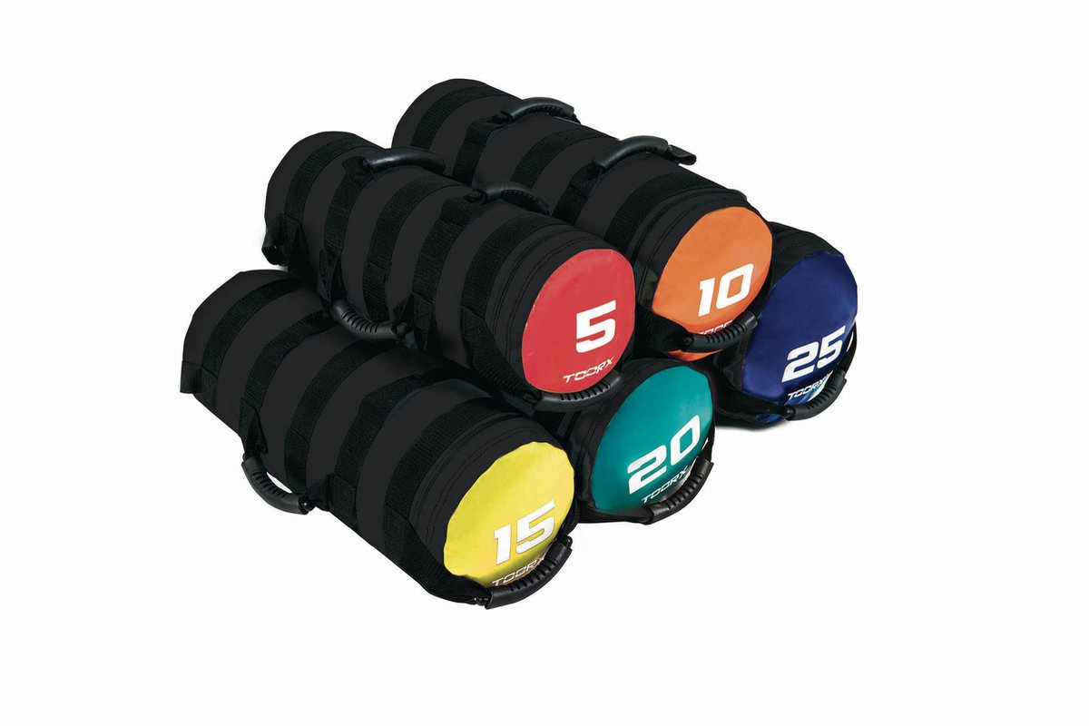 Toorx Fitness - Fitnessbag 10 kg - Powerbag met 6 hendels - Oranje