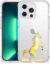 Leuk Case Geschikt voor iPhone13 Pro Max Smartphone hoesje met doorzichtige rand Horse Color