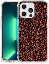 Solid Bumper Case iPhone 13 Pro Max Coque pour smartphone avec bord transparent Grains de Grains de café