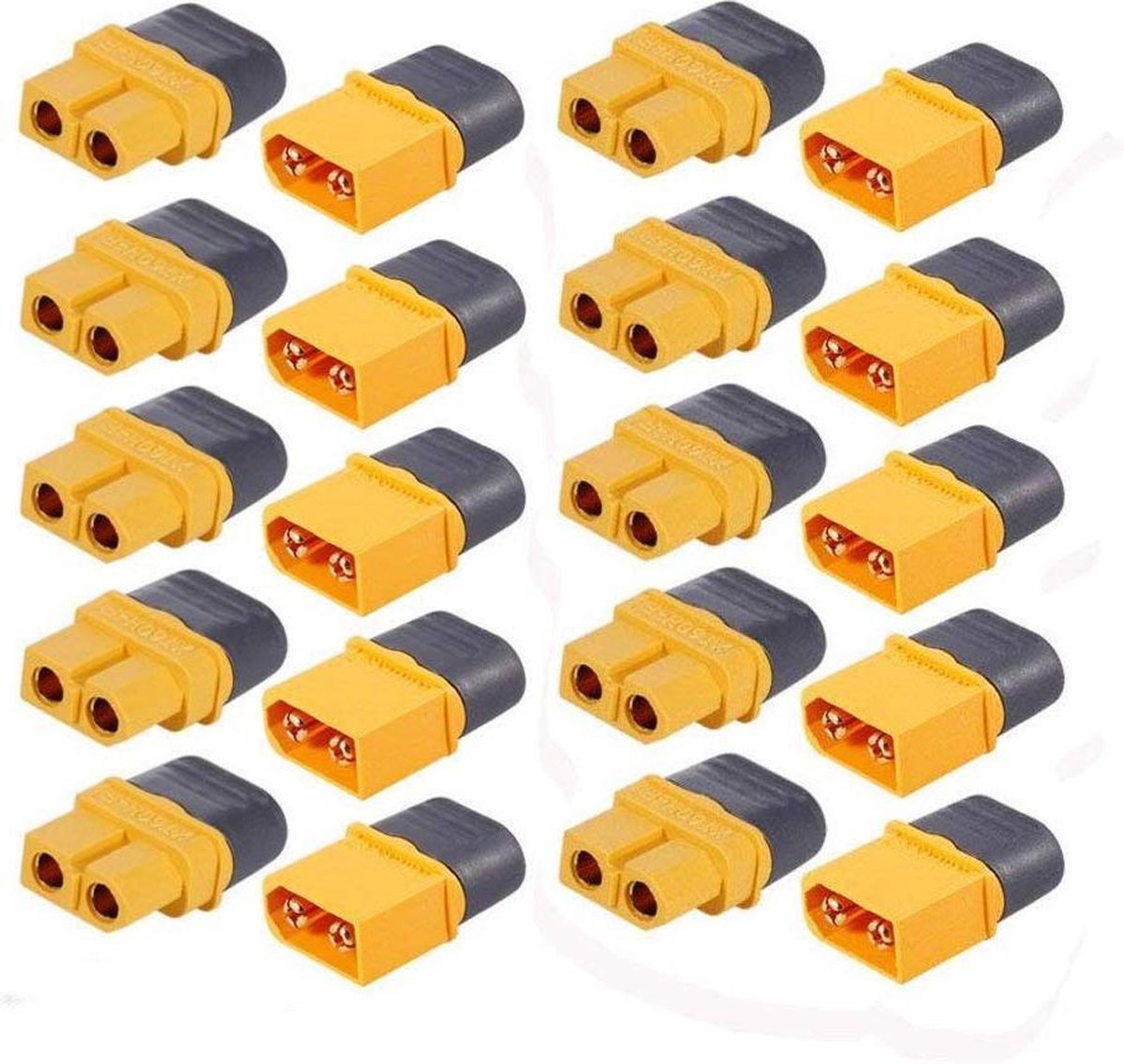 Premium XT60 Connector - Batterij Oplader - Batterijen - Kabels - Kabel - Elektronica - Stekker - DIY - 10 Paar