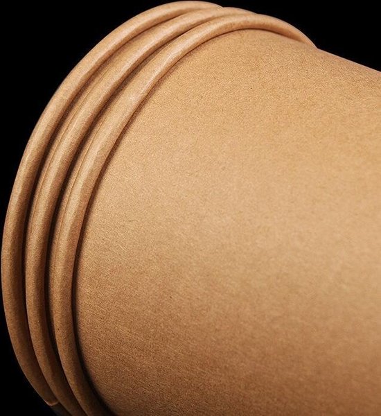 100 Papieren koffiebekers BIO - Wegwerp bekers - to go - karton 240ml
