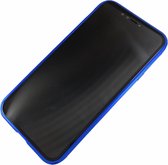 Apple iPhone Xs Max - Magnetische full body hoesje Jason blauw - Geschikt voor