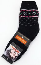 Dames sokken 4 paar winter sokken fashion sokken katoenen sokken zwart maat 35-38