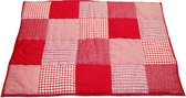 Taftan - Boxkleed Ruitjes Patch - 100 x 80 cm - Rood