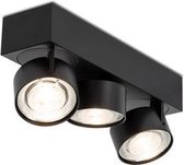 Wittenberg 4.0 Plafondlamp gemonteerd - drievlammig - zwart mat