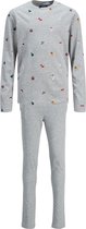 Jack and Jones pyjama jongen X-mas Grey LS maat 164