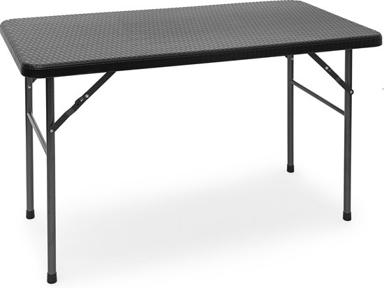 Tillvex Inklapbare Tuintafel 180x75 Cm - Robuuste Klaptafel Voor 6 Personen Met Draaggreep