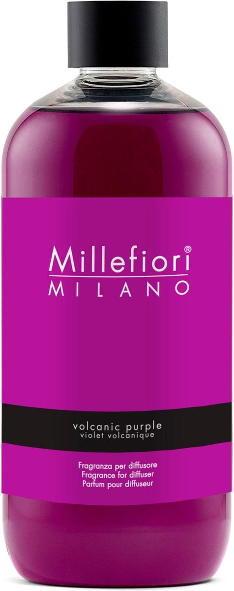 Millefiori Milano Navulling voor Geurstokjes 500 ml - Volcanic Purple