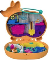 speelset Polly Pocket Corgi Cuddle 12,3 cm bruin 7-delig