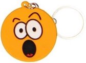 Sleutelhanger emoji oranje 4,5 cm
