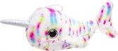 knuffelnarwal 30 cm gestreept multicolor