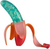 stressfiguur FuzionFoodz banaan junior 10 cm rood