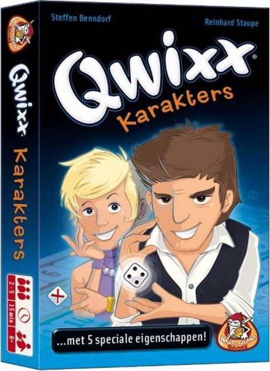 Afbeelding van het spel dobbelspel Qwixx: karakters
