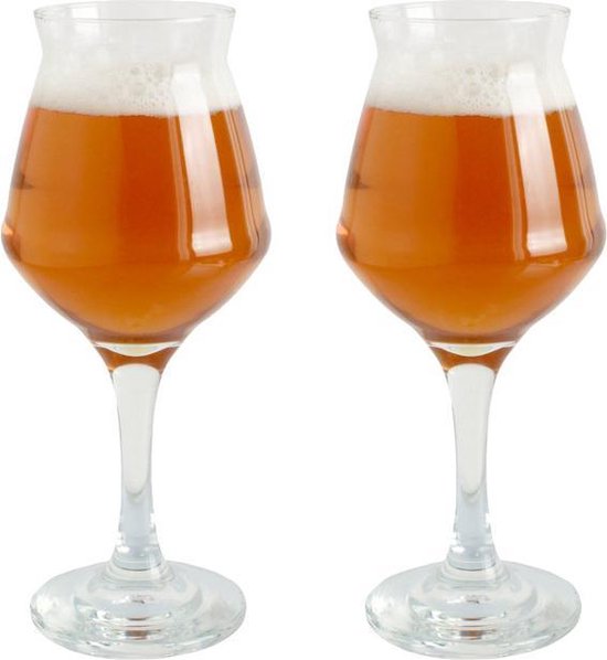 6 x Degustatie Bierglazen op Voet // Het ideale bierglas / Sommelier Kelch // Beer Geek Bierglas / Craft Bier Beer Glas // 30 cl tapmaat / 40 cl tapinhoud // Speciaal - en Degustatie bierglas - Matanzas