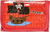 portemonnee piraten rood 12 cm