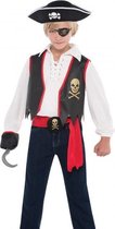 verkleedkostuum Pirate jongens maat 158 4-delig