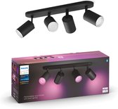 Philips Hue - Fugato - White and Color Ambiance - spot en saillie - 4 points lumineux - noir - Bluetooth