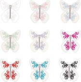 Magic Butterfly Twist-up - Papillons Magiques - Papillon pour carte - Assortiment Baroque 9 pièces