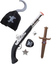Kinderen speelgoed verkleed wapens set in Piraten stijl thema 6-delig