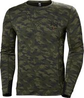 Helly Hansen Lifa Merino Crewneck 75106 - Mannen - Groen/Camo - L