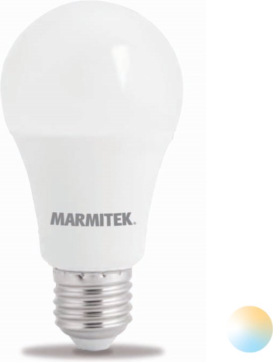 Marmitek GLOW ME - Lampe LED intelligente Wifi | E27 | 806 lumens | 2700-6500 K | 9 W = 60 W | A60