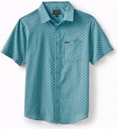 Brixton Charter Print Short Sleeve Woven Overhemd - Ocean