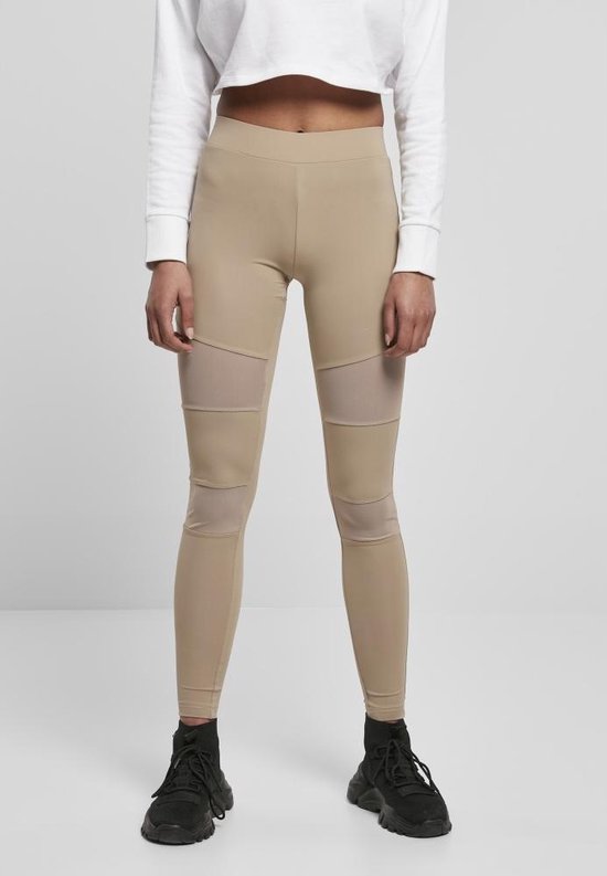 Leggings de sport Urban Classics -M- Tech Mesh Beige