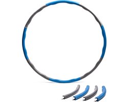 AJ-Sports Fitness Hoelahoep - Hoepel Fitness - Hoelahoep - Hoepel - Hula hoop fitness - Fitness - Yoga - verstelbaar - Blauw - Grijs - Ø 95 CM - 1.2KG