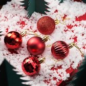 5 PCS Kerst Thema Schieten Props Kerstballen Ornamenten Sieraden Achtergrond Fotografie Foto Props (Rood)