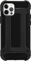 Telefoonhoesje geschikt voor iPhone 13 - Metallic Armor Case - Zwart