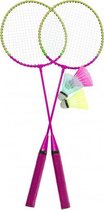 badmintonset roze 5-delig