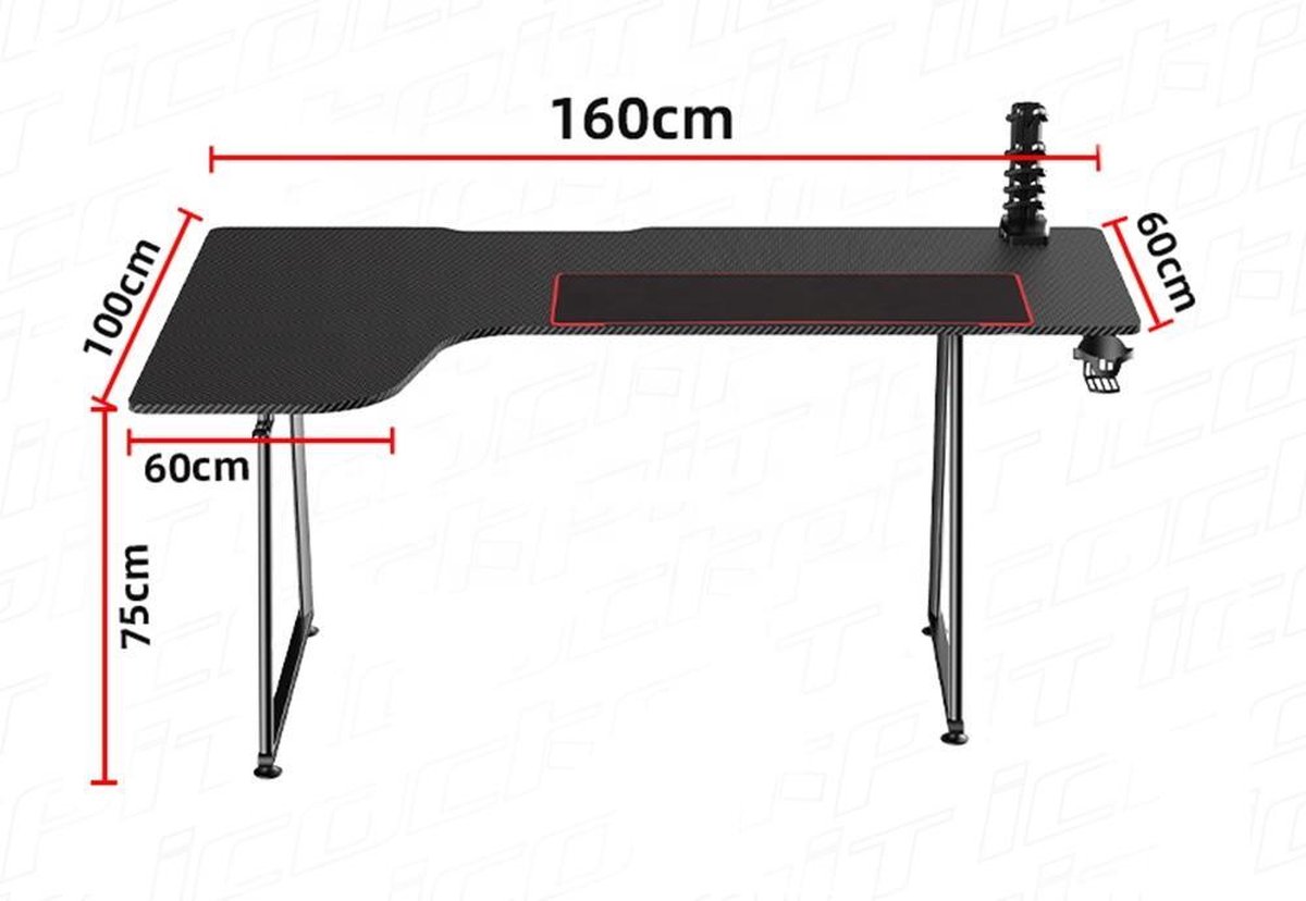 VDD VDD Gaming - Bureau - Hoekbureau Gaming - Hoekbure - afbeelding 2