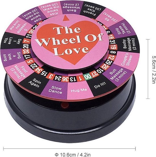Afbeelding van het spel Drankspel, Party spel, Wheel of love.