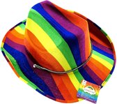 Mooie Cowboyhoed in regenboogkleuren - Gay - Pride