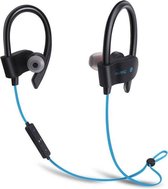 MANI- Bluetooth Oordopjes Draadloos - Geschikt voor Android, Samsung en Apple- In ear oortjes handig voor Hardlopen en Sport- Zwart/Blauw