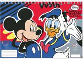 tekenboek Mickey & Duck 23 x 33 cm papier 30 pagina's